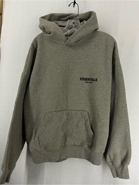 Essentials Fear of God Pullover Hoodie Medium Grey